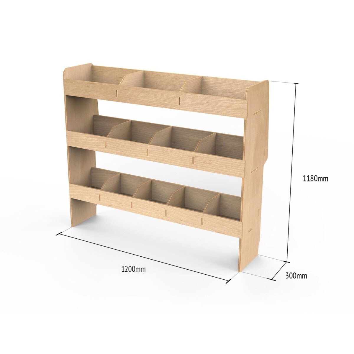 Volkswagen Caddy L2 (Maxi) 2004-20 Estanterías dobles traseras - Imagen 3