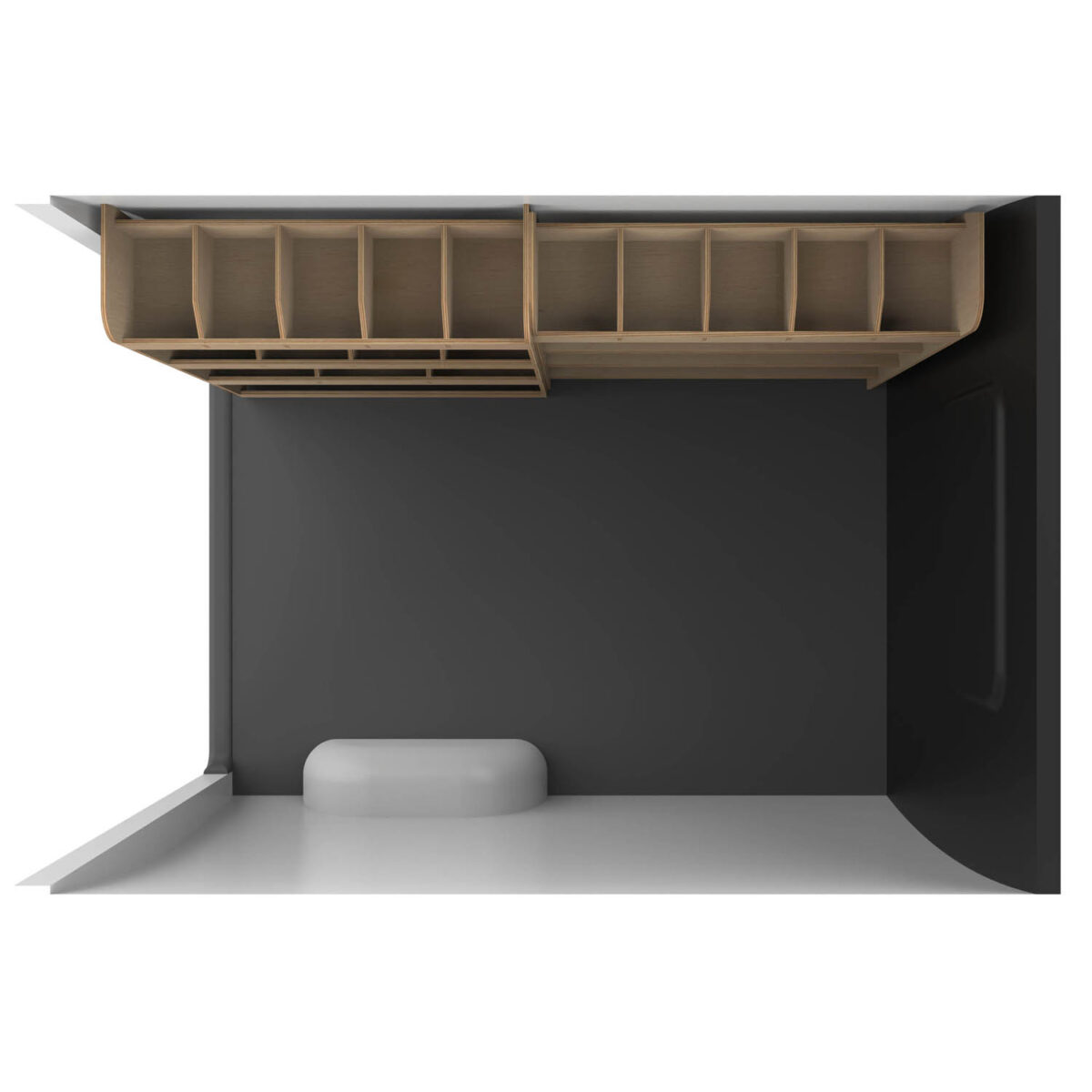 OSFA3_OSR_13.jpg Ford Transit Custom L1 2012-23 Caja de herramientas y estantería trasera - Imagen 10