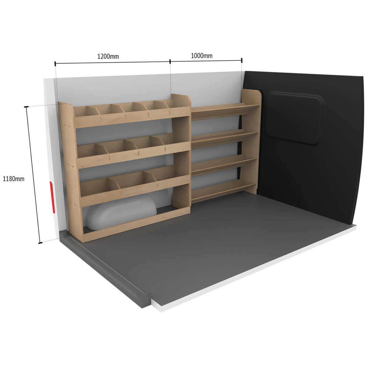 Fiat Talento L2 2016-21 Caja de herramientas y estantería trasera - Imagen 8