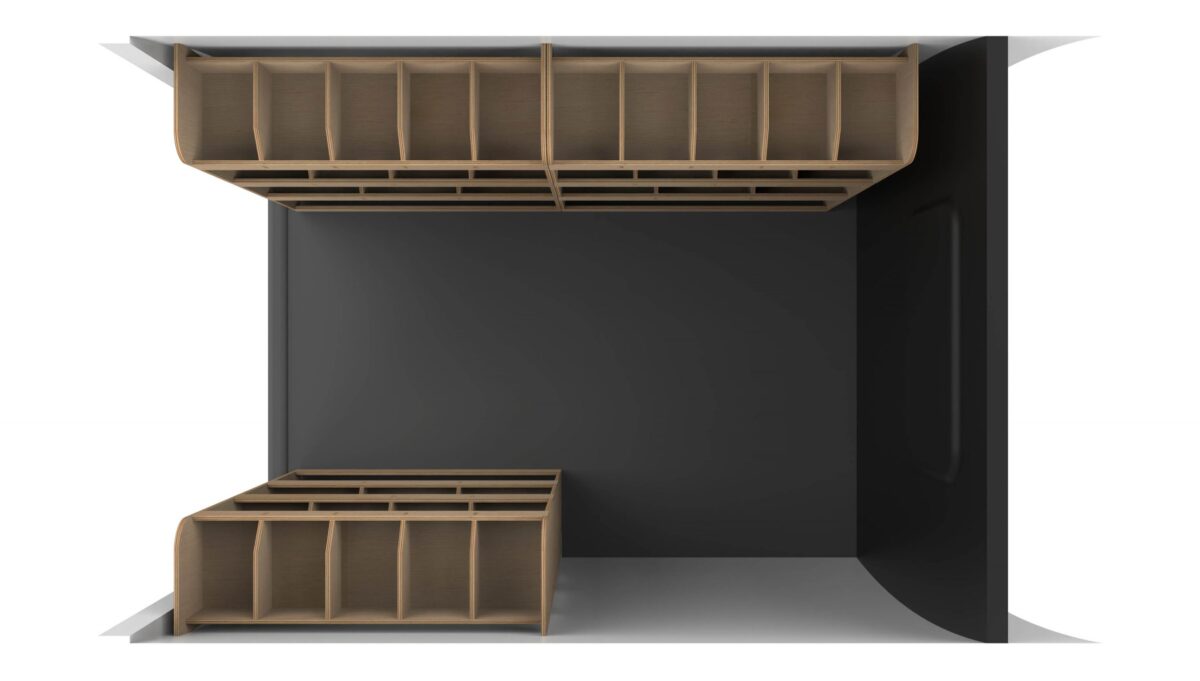 Volkswagen Transporter T7 L2 2025+ Estanterías triples - Imagen 9