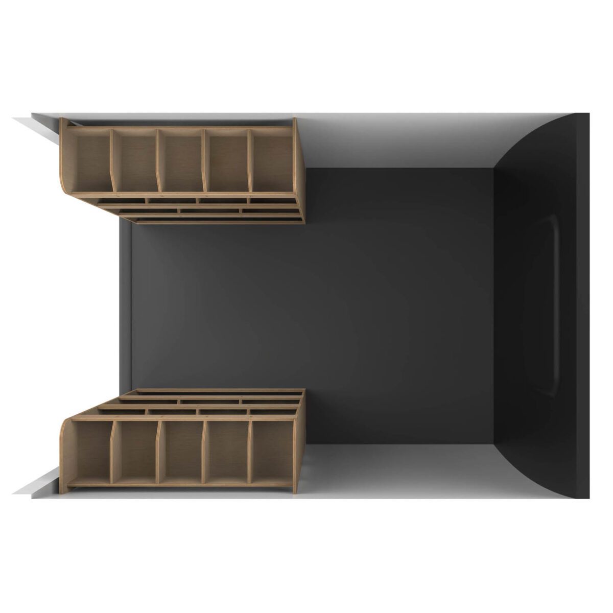 Volkswagen Transporter T6 L1 2015-24 Estanterías dobles traseras - Imagen 9