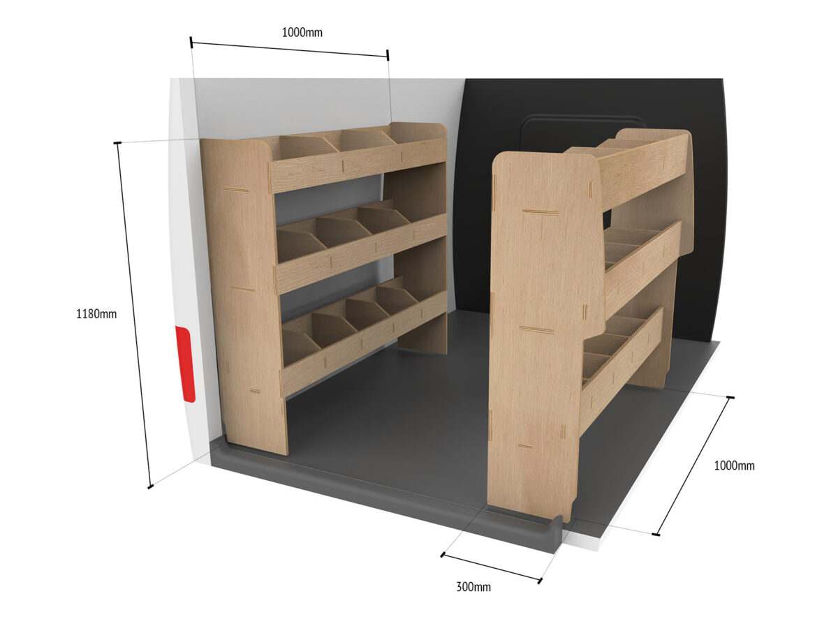 Toyota Proace City L2 2020+ Estanterías dobles traseras - Imagen 7