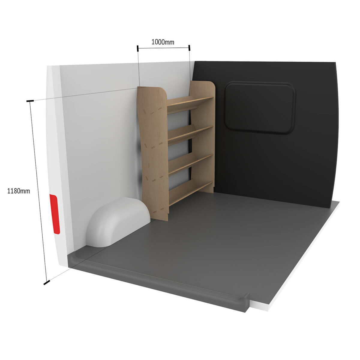Nissan Primastar L1 & L2 2001-14 Estantería para caja de herramientas - Imagen 10