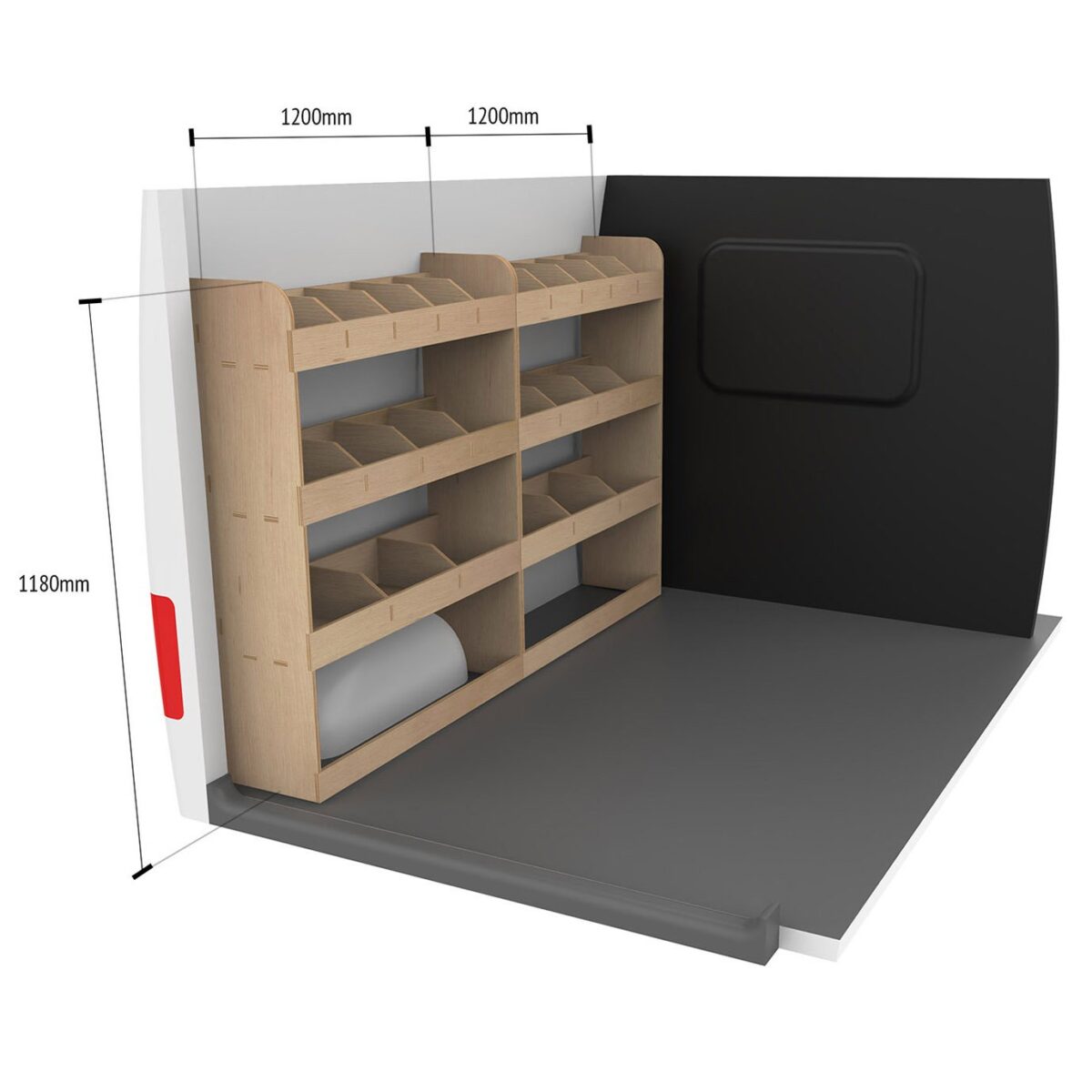 Nissan Primastar L2 2001-14 Estantería para todo el lado del conductor - Imagen 9