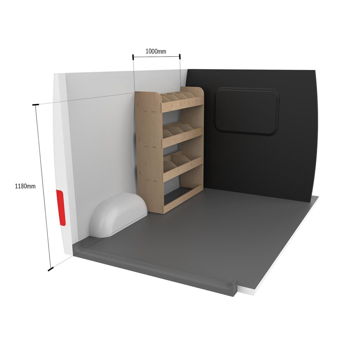 Nissan Primastar L1 2001-14 Estantería delantera para el lado del conductor - Imagen 10