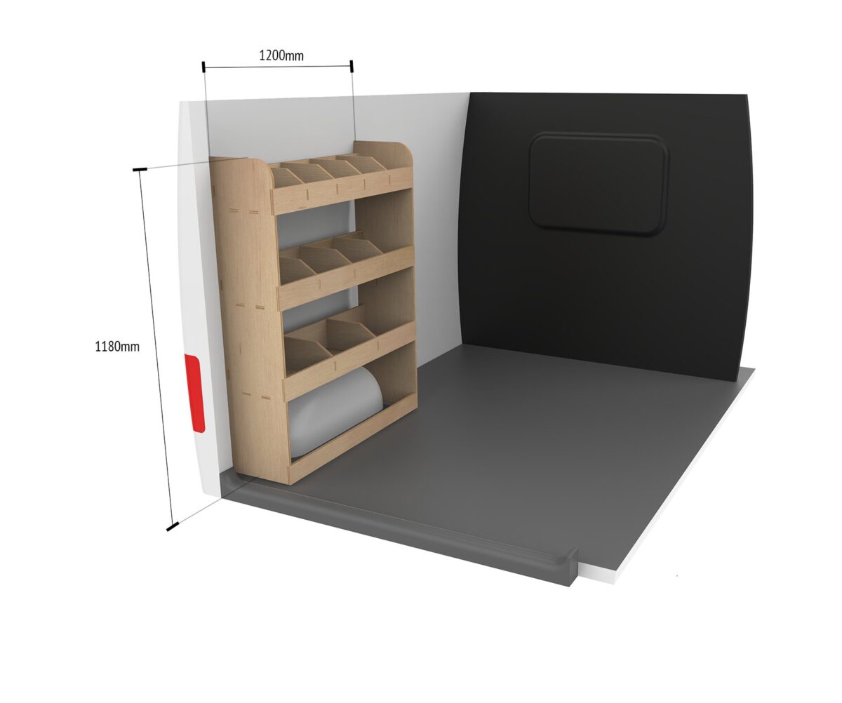 Nissan Primastar L2 2001-14 Estantería trasera para el lado del conductor - Imagen 8