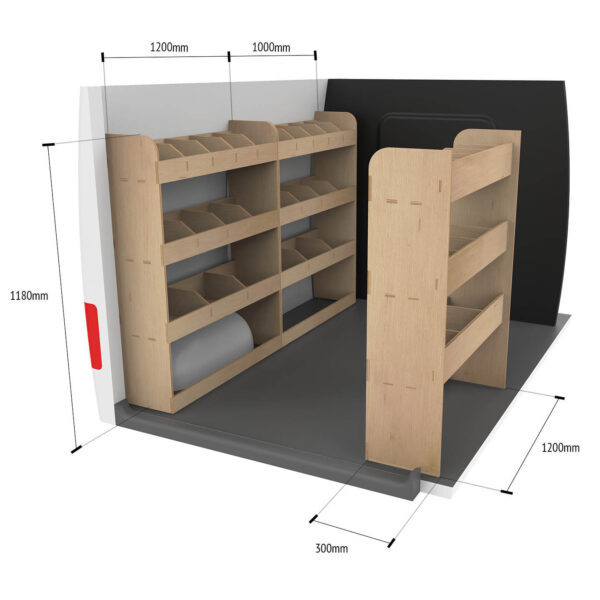 Mercedes Vito L3 2003+ Estanterías triples - Imagen 7
