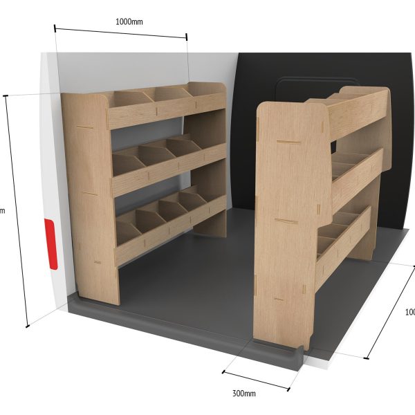 Ford Transit Connect L2 2014-23 Estanterías dobles traseras - Imagen 7