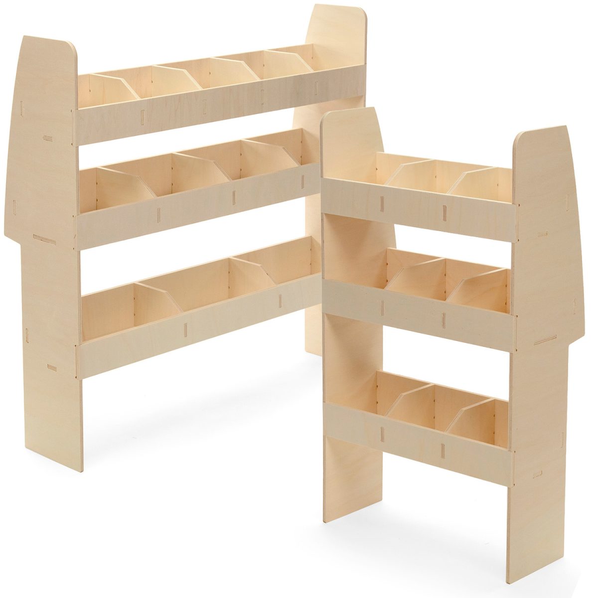 Estanterías Volkswagen Caddy L1 2021+ Estanterías Dobles Traseras con Caja de Herramientas Furgoneta - Imagen 8