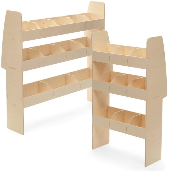 Estanterías Volkswagen Caddy L1 2021+ Estanterías Dobles Traseras con Caja de Herramientas Furgoneta - Imagen 8